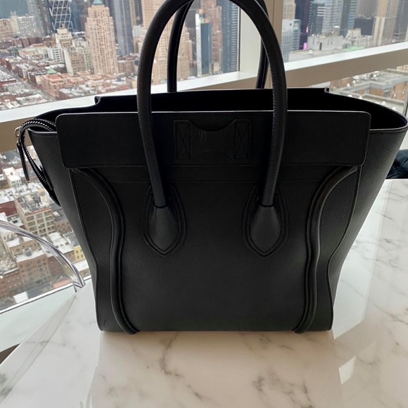 MINI LUGGAGE HANDBAG IN DRUMMED CALFSKIN - Picture 2 of 5